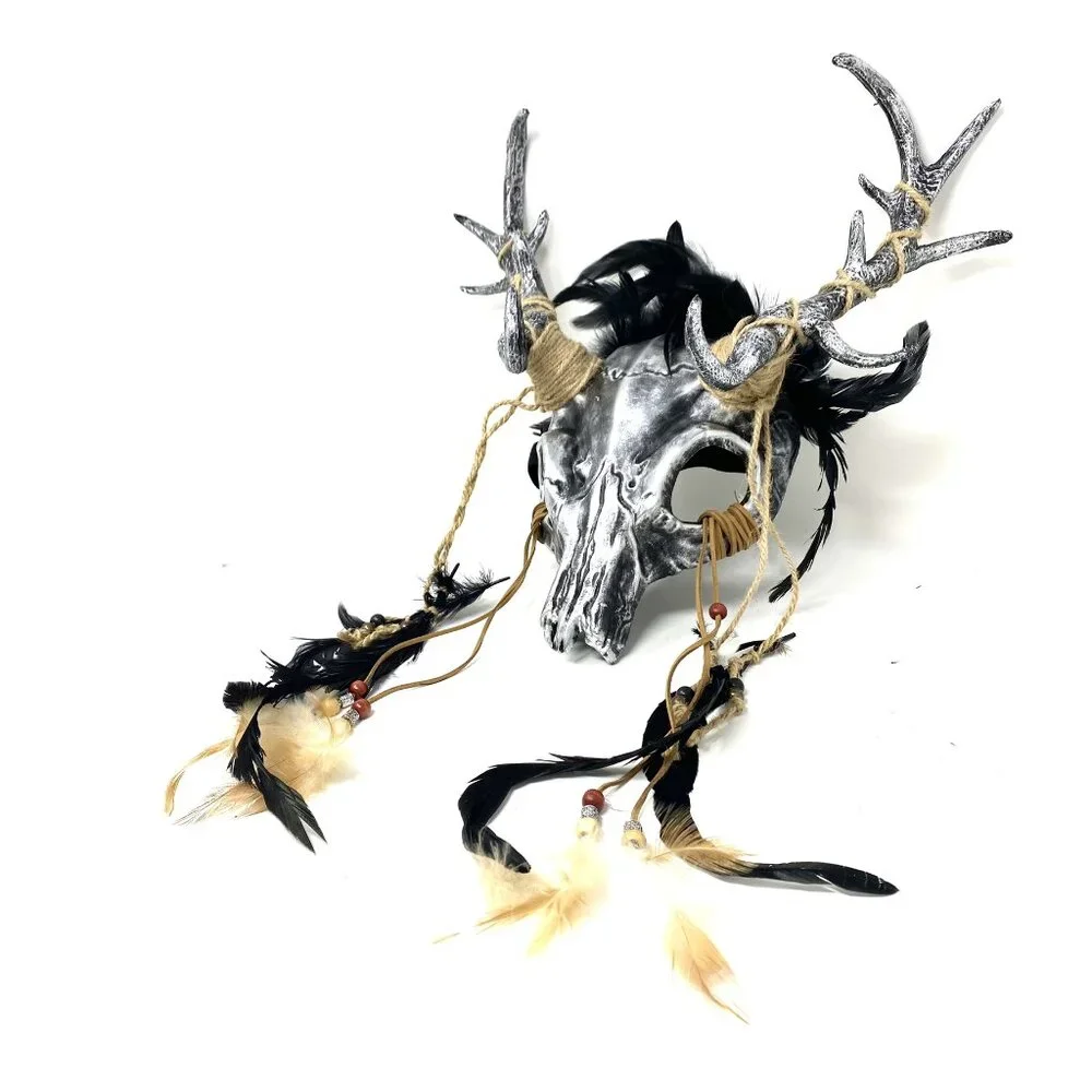 Krampus Ram Goat Demon with Horns Devil Halloween Masquerade Mask…